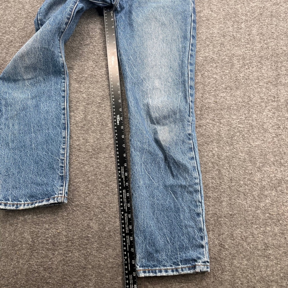 Levis 501 Original Fit Jeans Womens Medium Wash Blue Straight Leg Cotton Denim - Picture 13 of 15